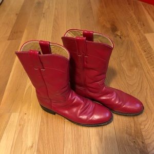 Vintage Red Justin Boots